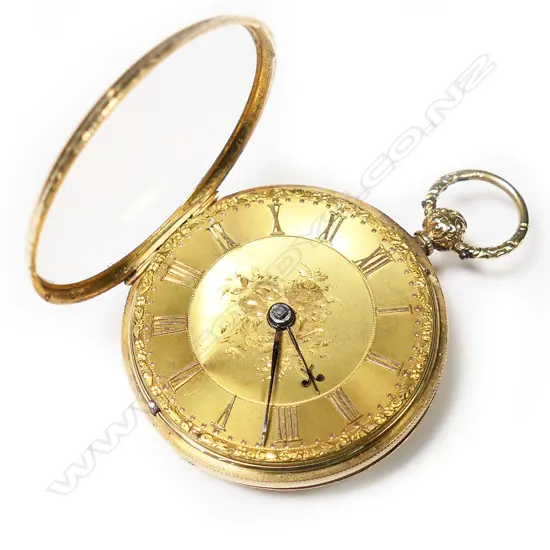 A Victorian 'Chettle' 18ct gold mid-size open face pocket watch,
