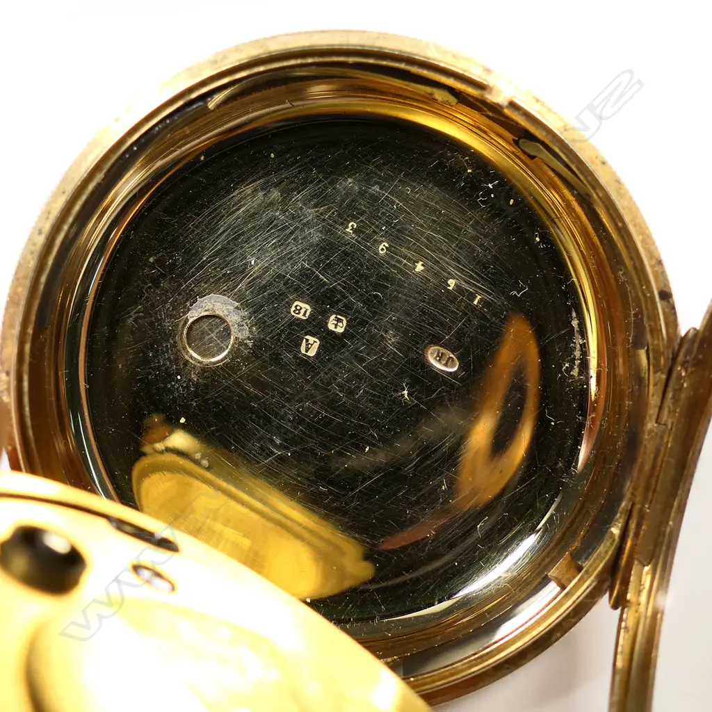 William Bent 18ct gold open face pocket watch, Image 1++
