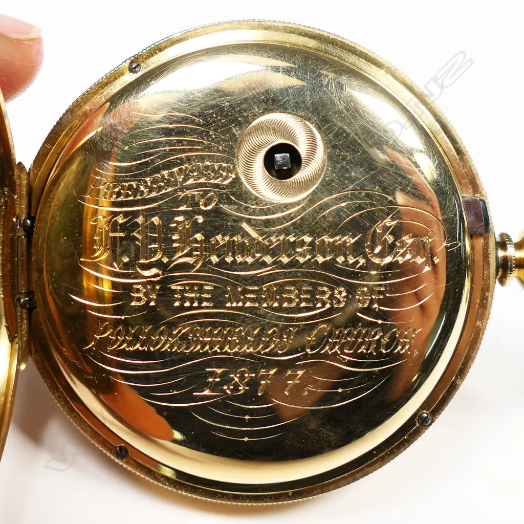 William Bent 18ct gold open face pocket watch, Image 1++
