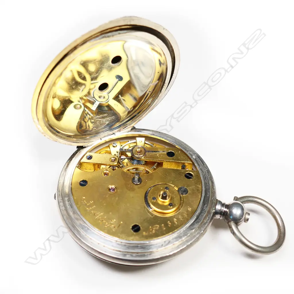 A Turkish market silver hunter pocket watch, Image 1++