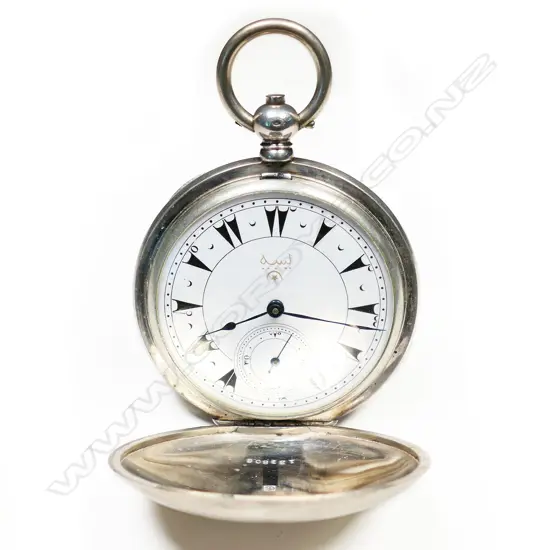 A Turkish market silver hunter pocket watch,
