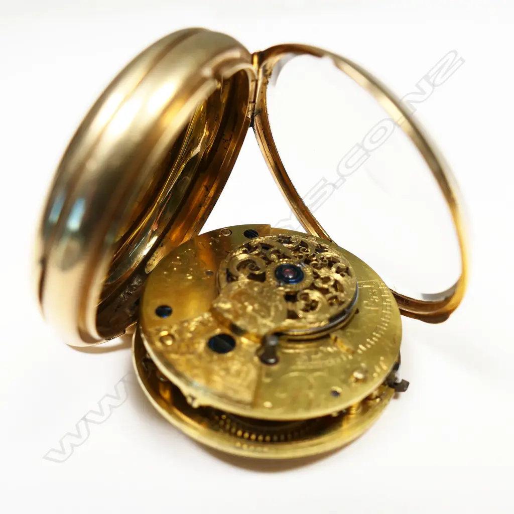 A Victorian Barwise of London 18ct gold open face pocket watch, Image 1++