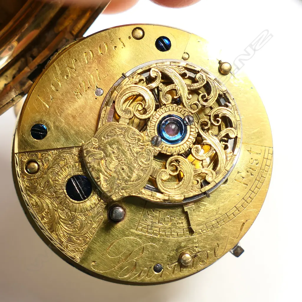A Victorian Barwise of London 18ct gold open face pocket watch, Image 1++