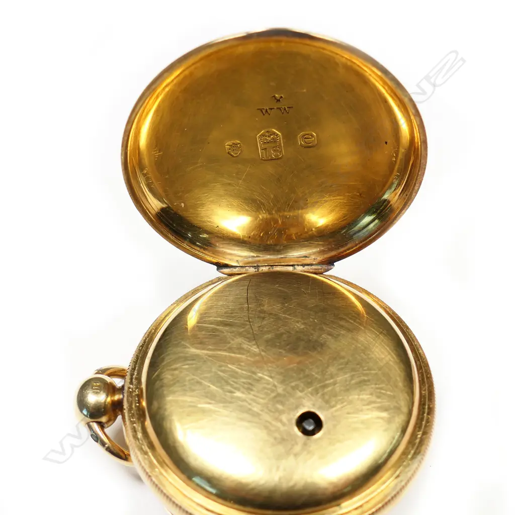 A Victorian Barwise of London 18ct gold open face pocket watch, Image 1++