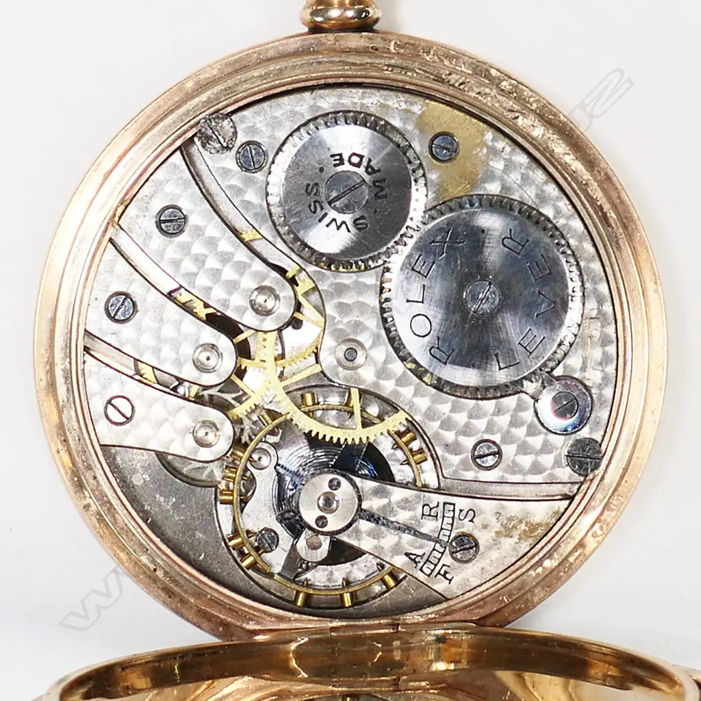 A 9ct gold Rolex hunter pocket watch, Image 1++