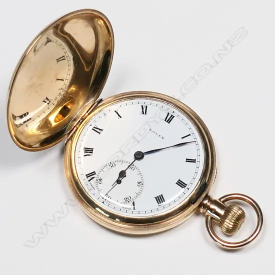 A 9ct gold Rolex hunter pocket watch,