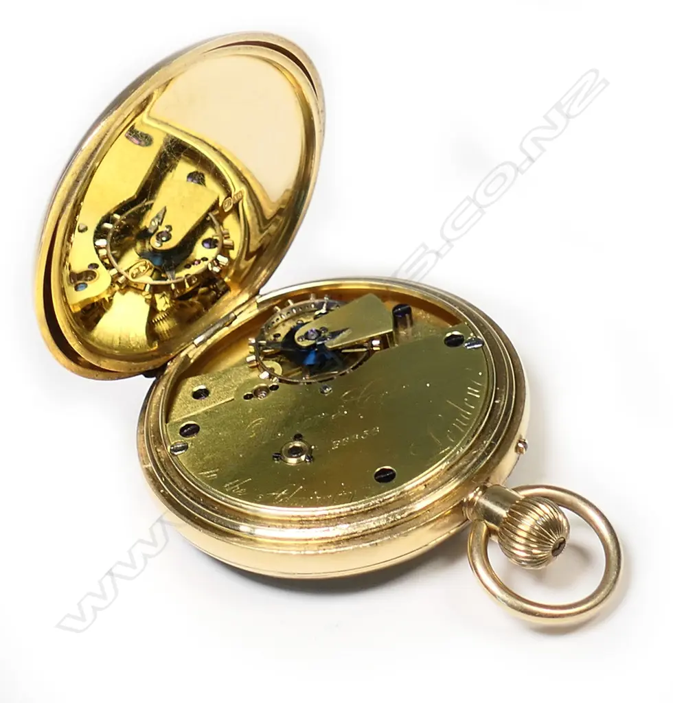 An 18ct Usher & Cole open face pocket watch, Image 1++