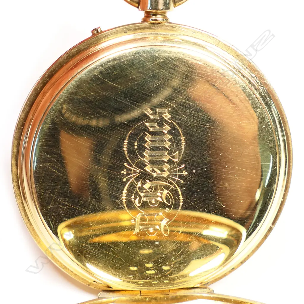 An 18ct Usher & Cole open face pocket watch, Image 1++