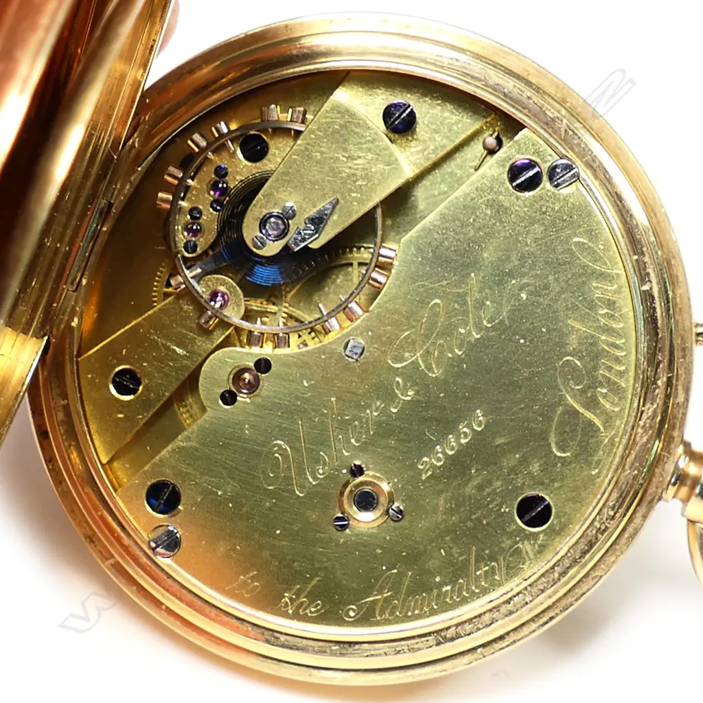 An 18ct Usher & Cole open face pocket watch, Image 1++