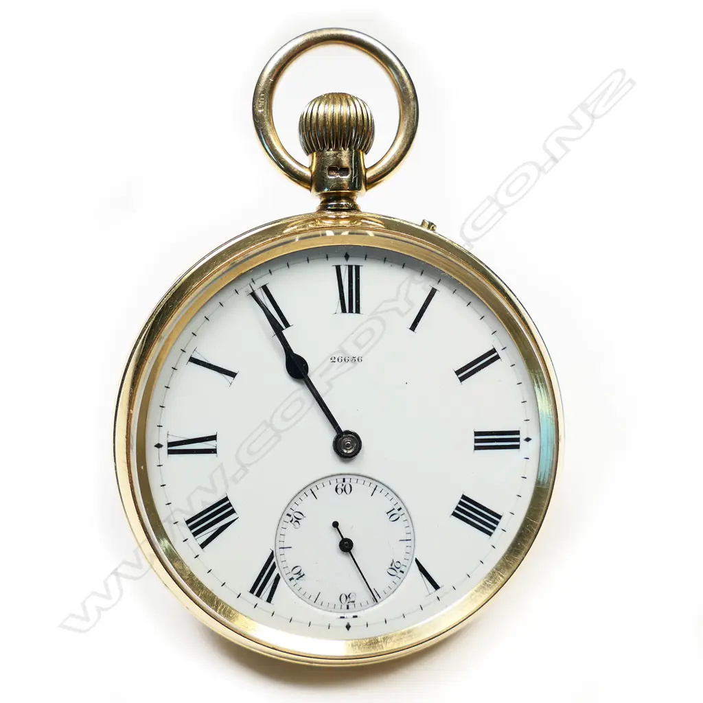An 18ct Usher & Cole open face pocket watch, Image 1++