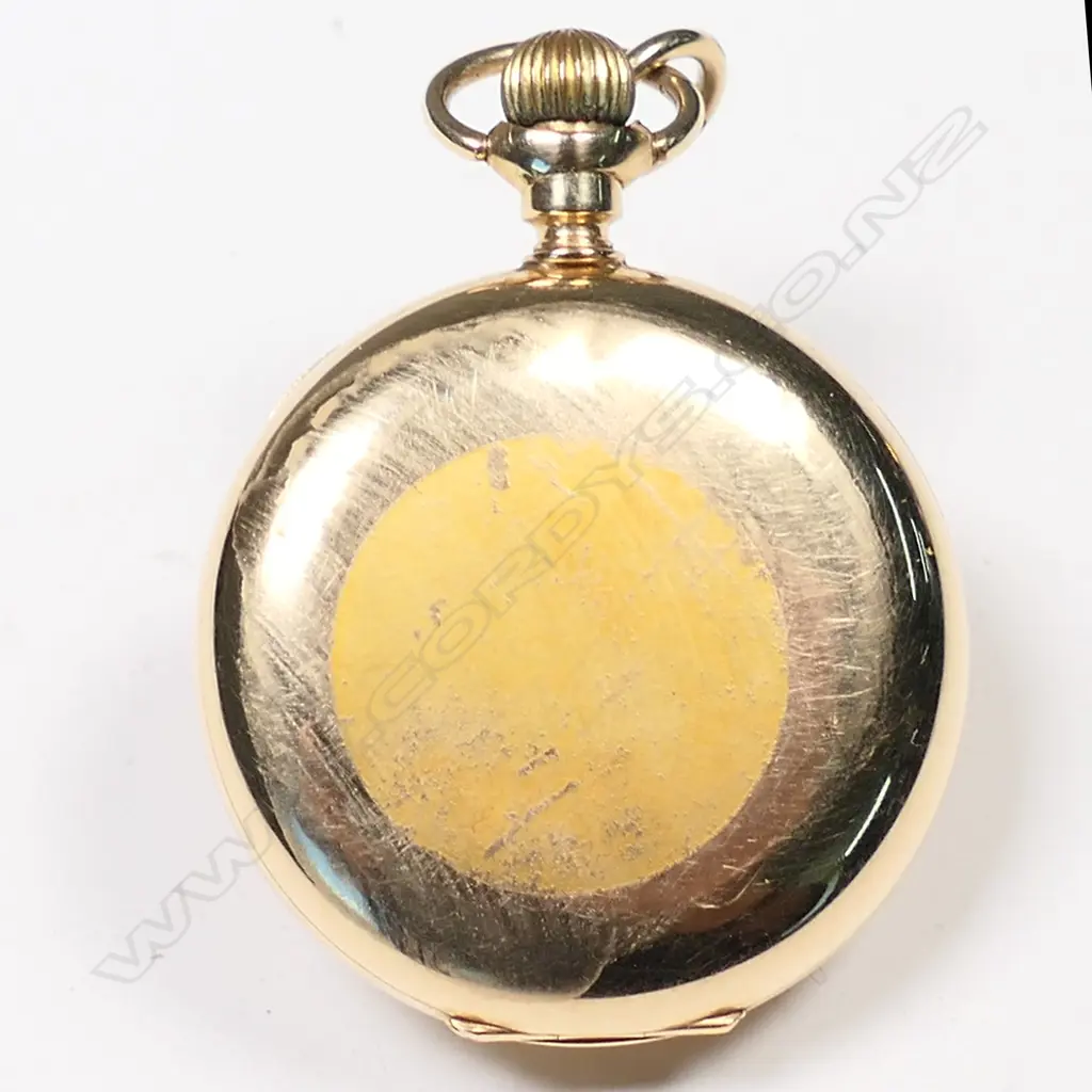 A 14ct gold ladies Waltham hunter pocket watch, Image 1++