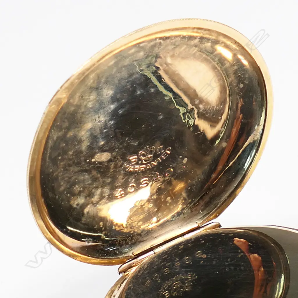 An Elgin gold plate ladies fancy hunter pocket watch, Image 1++