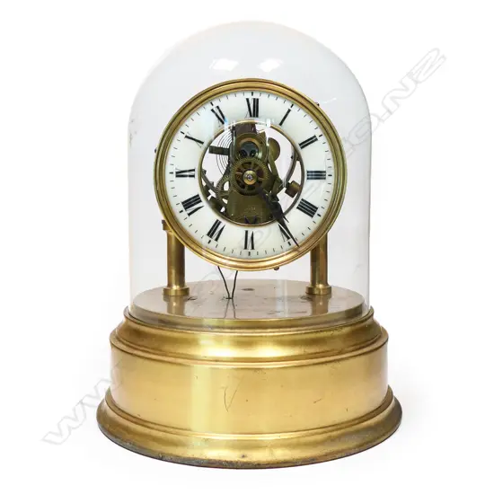 An early 20thC electromagnetic mantel timepiece by the Eureka Clock Co. Ltd,