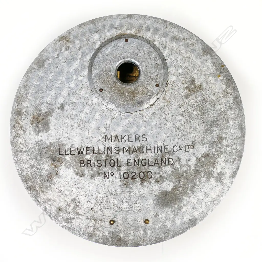 A vintage Llewellins Machine Co. Ltd. portable night watchman's clock. Image 1++