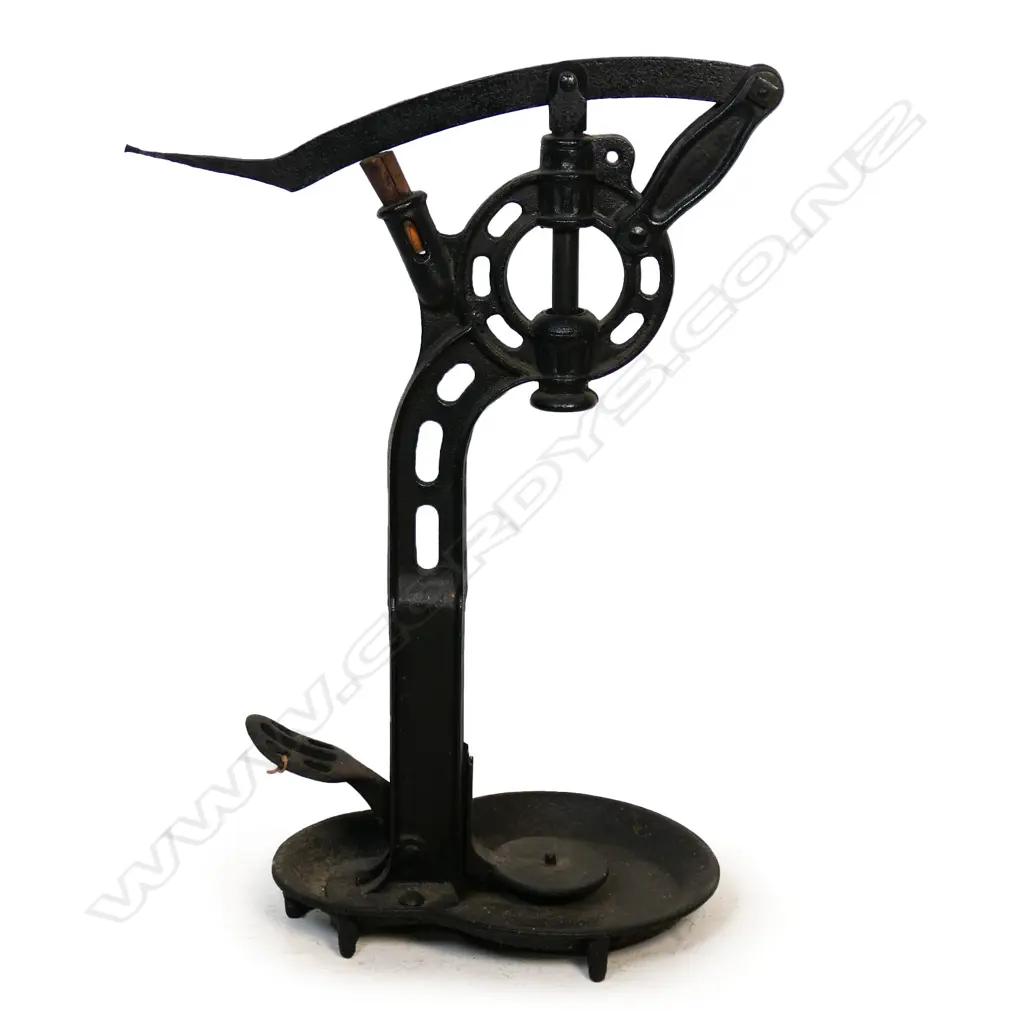 An old stem Grellet antique cast iron bottle corker, Image 1++