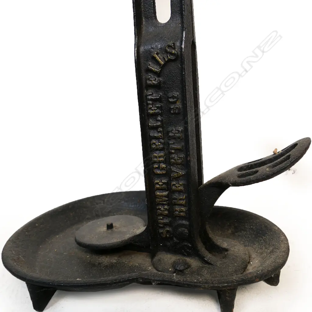 An old stem Grellet antique cast iron bottle corker, Image 1++