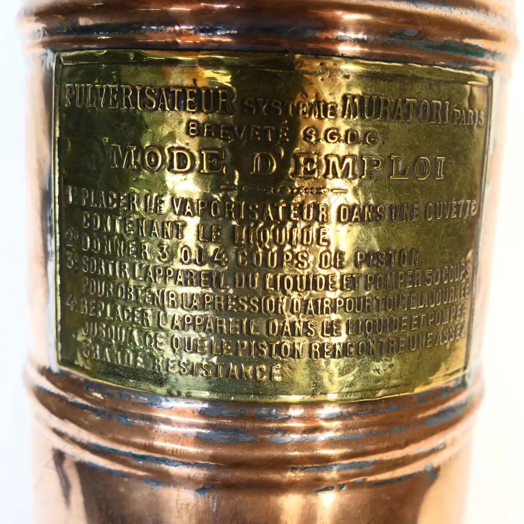 Two vintner’s vintage small copper  handheld sprayers, Image 1++