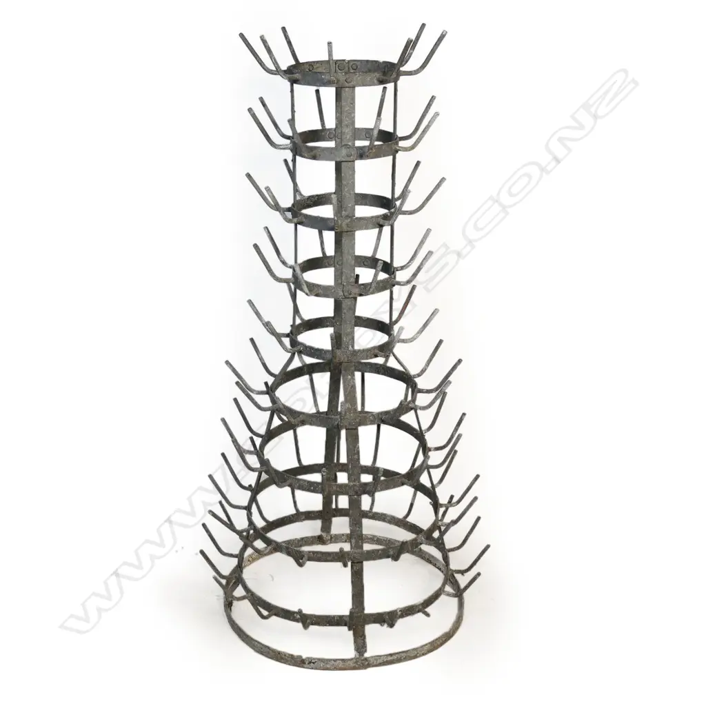 An old French metal bottle drier, Image 1++