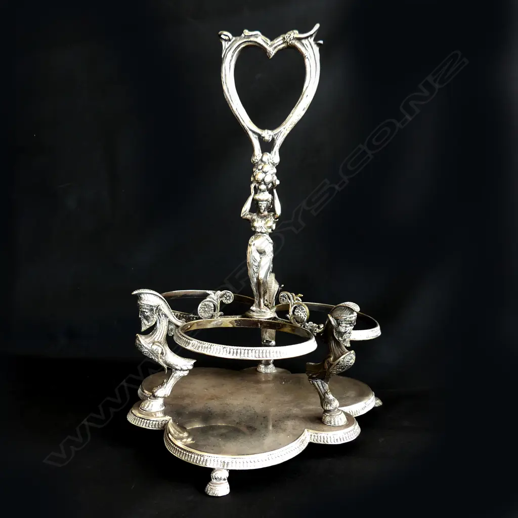 A silver-plated wine carrier, Image 1++