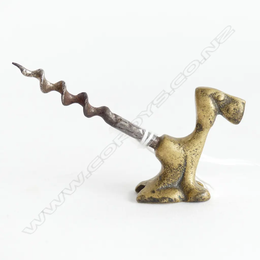 A sitting dog brass corkscrew Image 1++