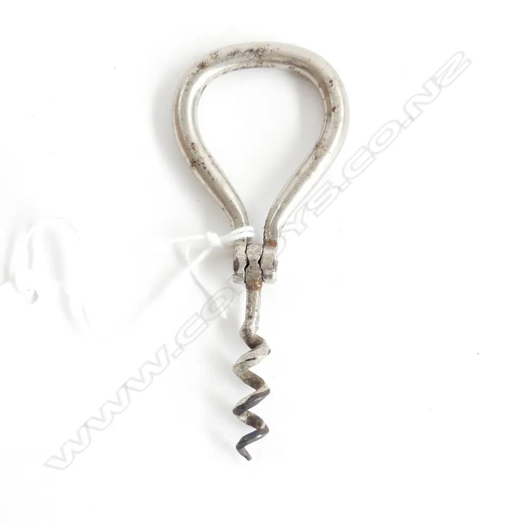 A 19thC nickel plated corkscrew Image 1++