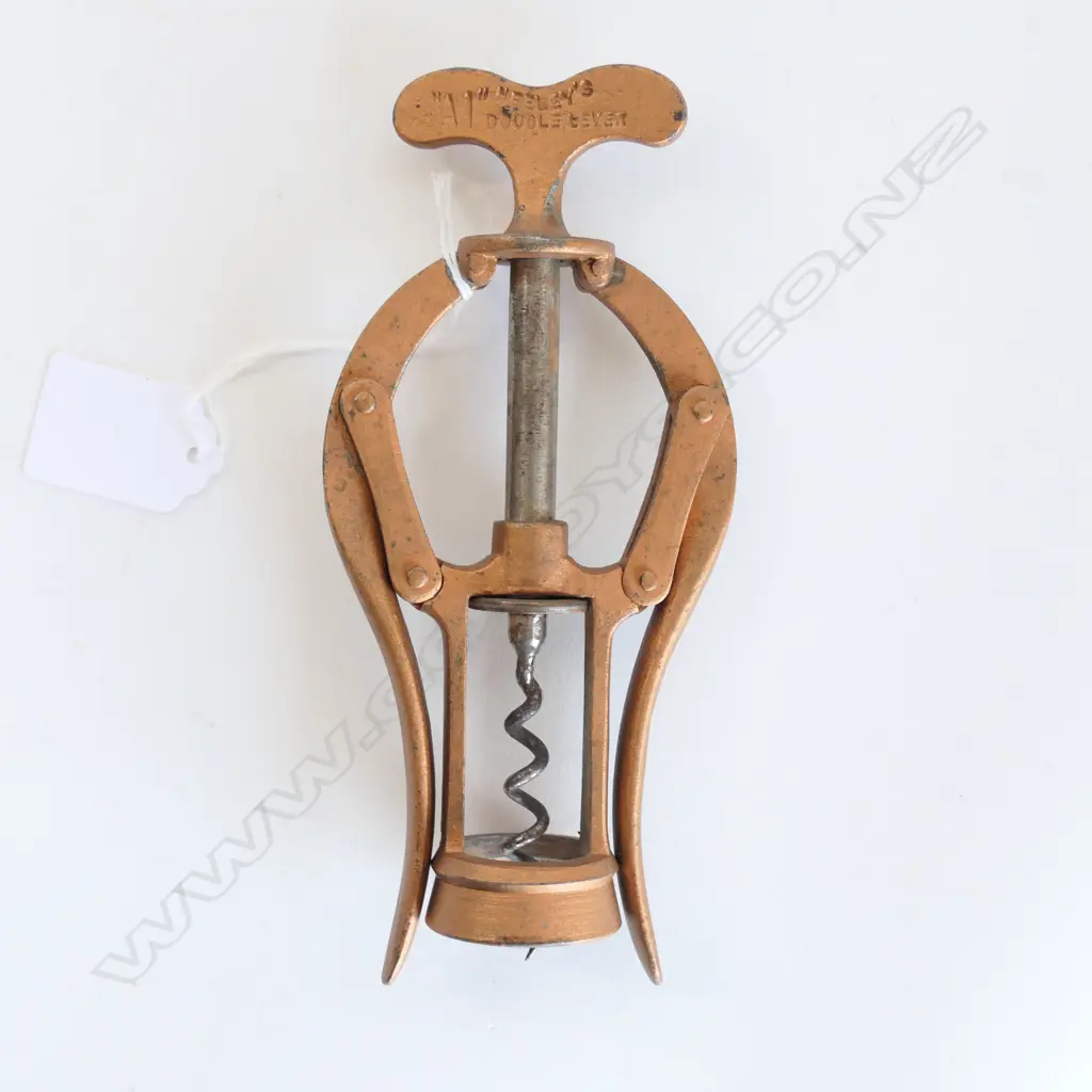 An 1888 James Henley & Sons double-lever corkscrew, Image 1++