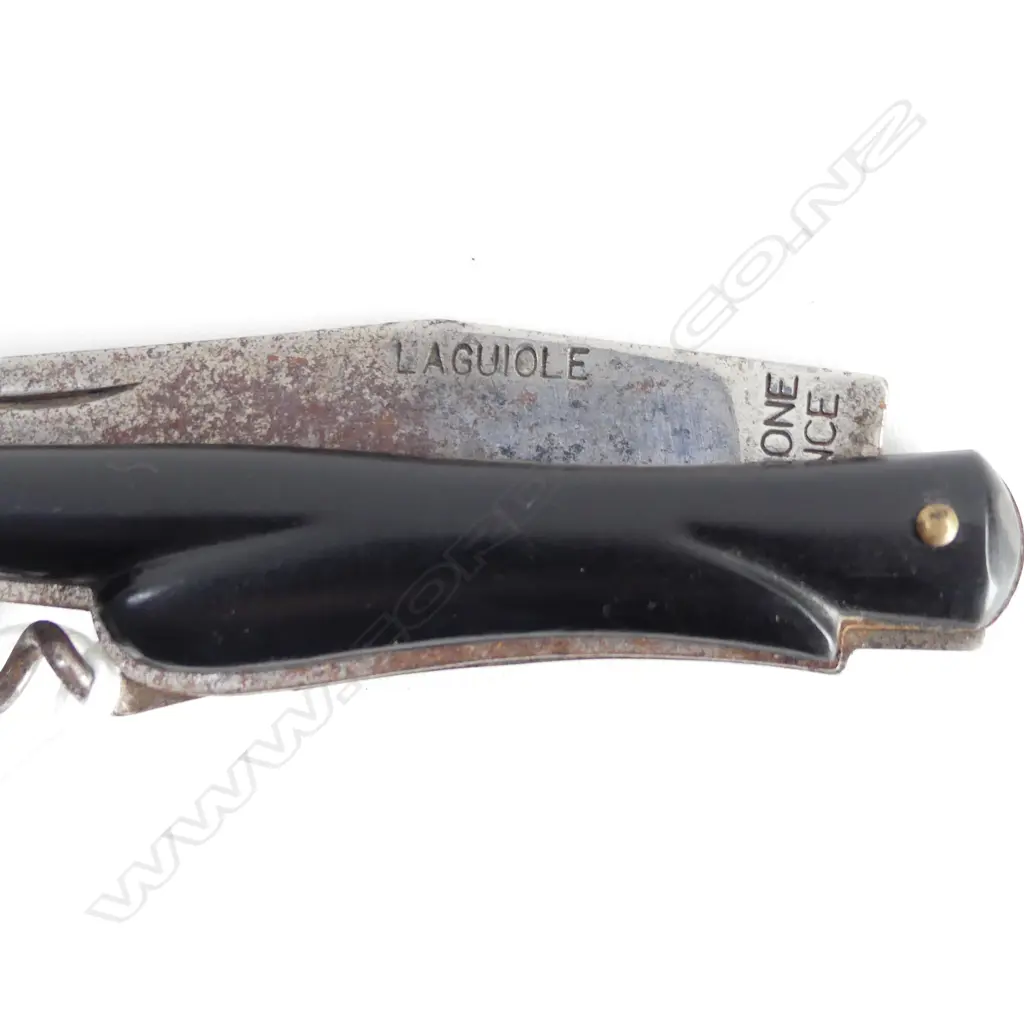 A Laguiole folding pocket knife with corkscrew, Image 1++