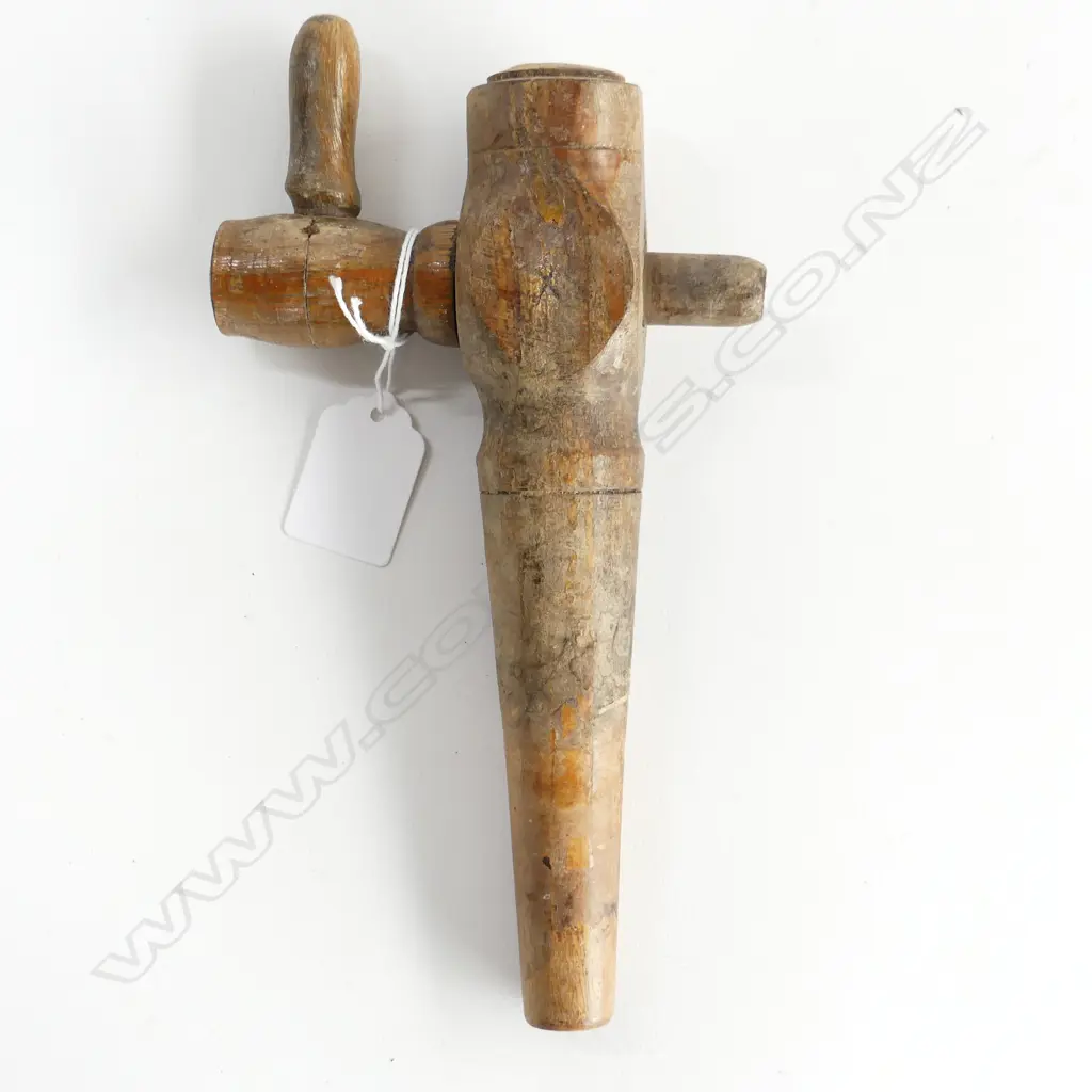 A wooden cask barrel tap, Image 1++