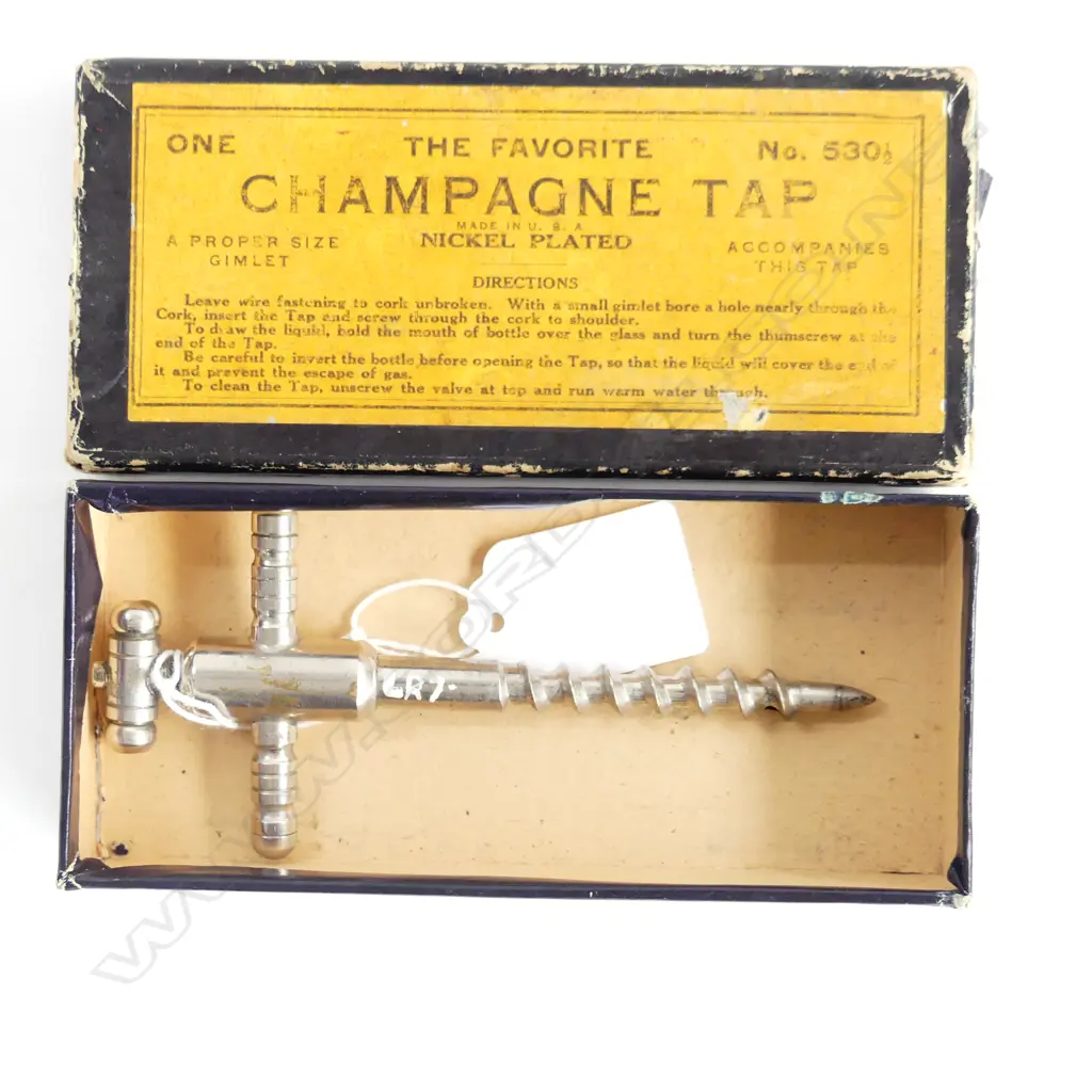 A nickel-plated champagne tap, Image 1++