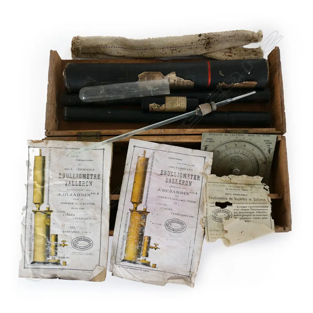 An 1880 ebulliometer with burner by J du Jardin, Image 1++