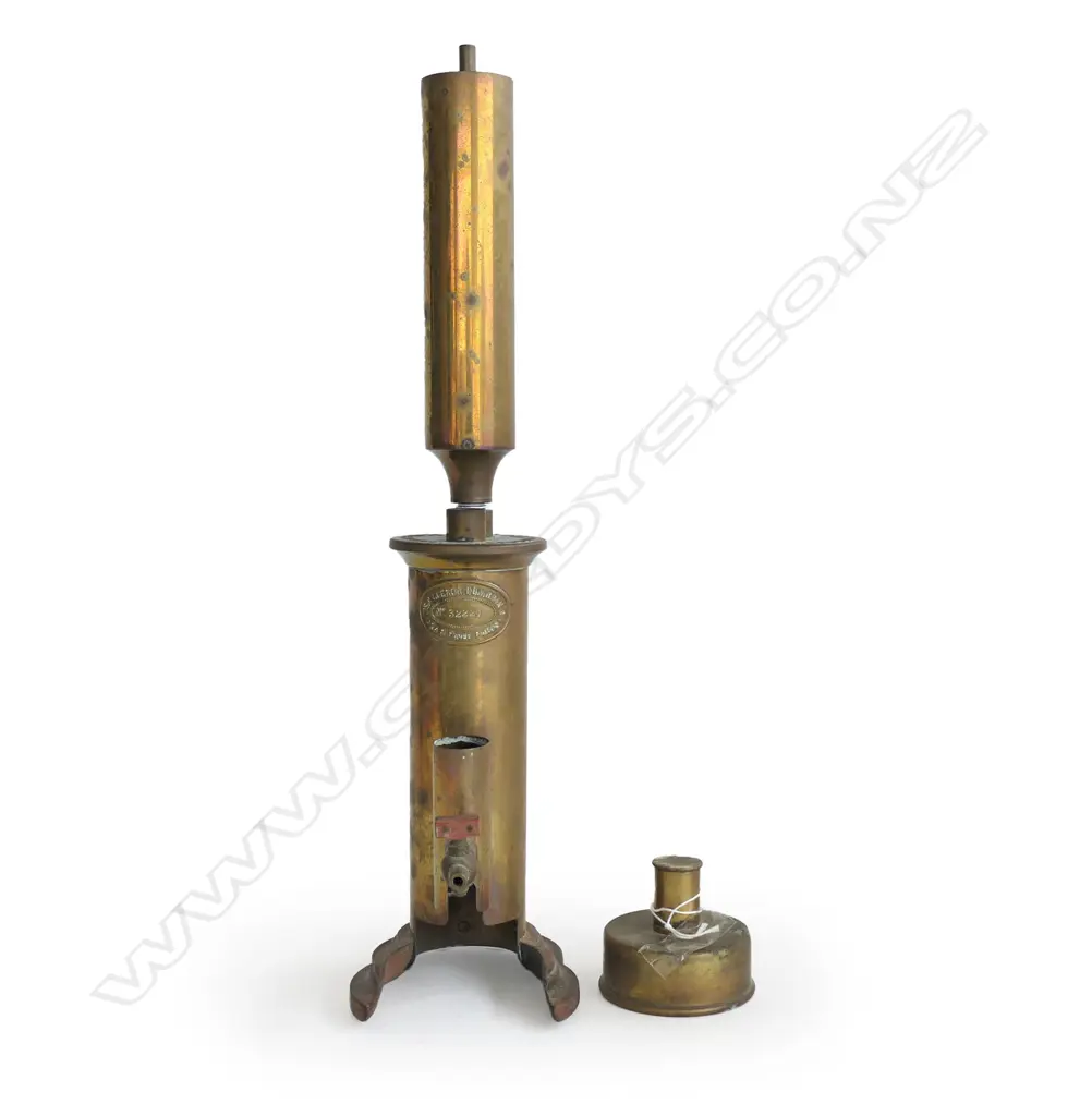 An 1880 ebulliometer with burner by J du Jardin, Image 1++