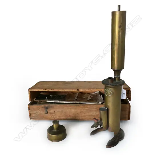 An 1880 ebulliometer with burner by J du Jardin,