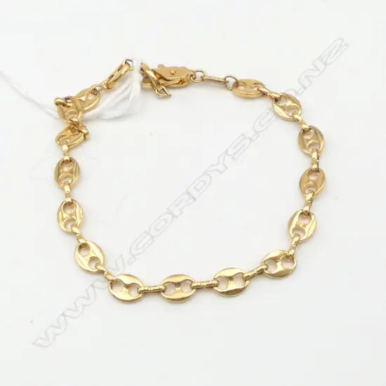 14ct GOLD BRACELET capstan link 5.2gms