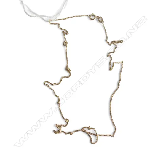 Italian 9ct GOLD NECK CHAIN approx 450mm 1.56gms