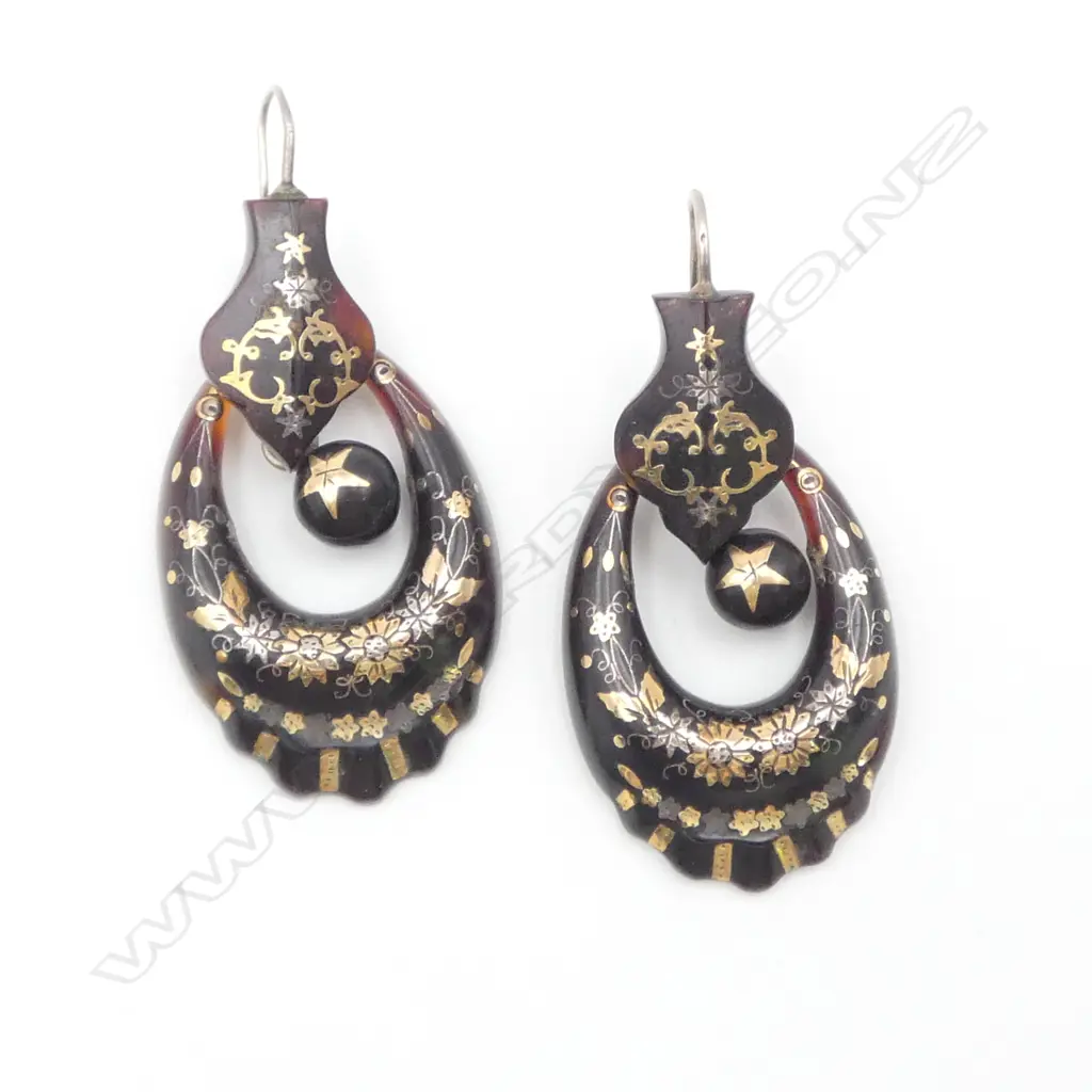 PR VICTORIAN PIQUE EARRINGS 55x25mm Image 1++