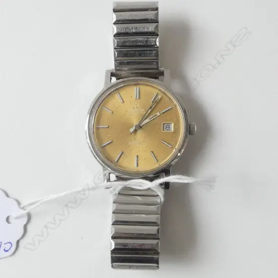 GENT'S OMEGA GENEVE WRISTWATCH, automatic caliber & date display, face marked