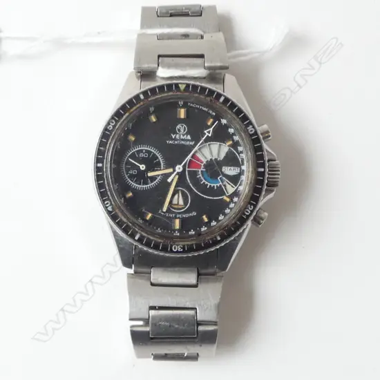 VINTAGE YEMA YACHTINGRAF WRISTWATCH