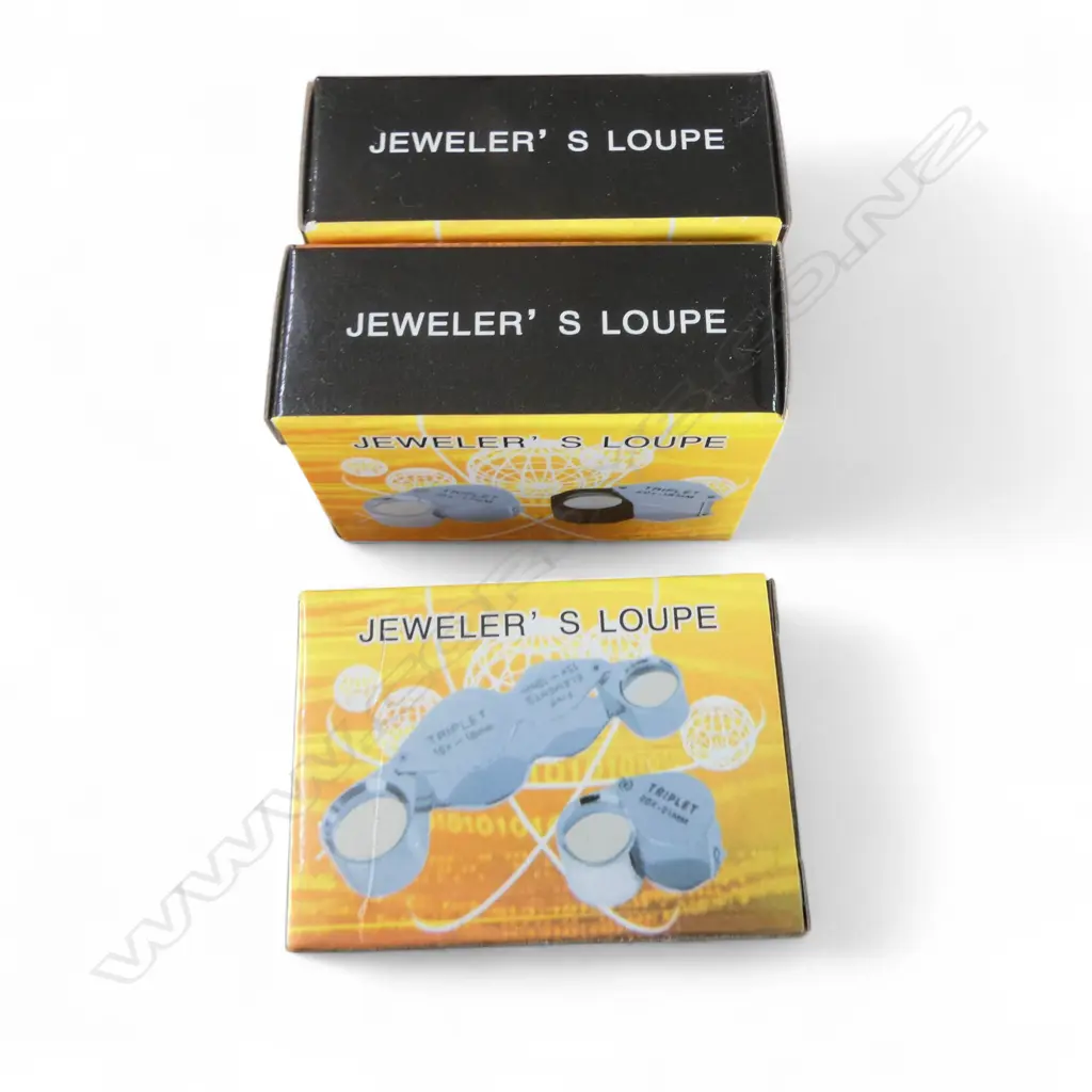 3 BOXED JEWELLERS EYE LOUPES TRIPLET Image 1++