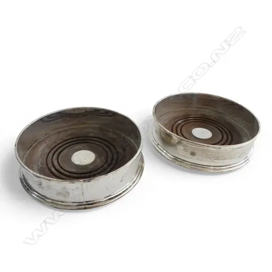 PR S/SILVER WINE COASTERS 244GMS TOTAL WEIGHT