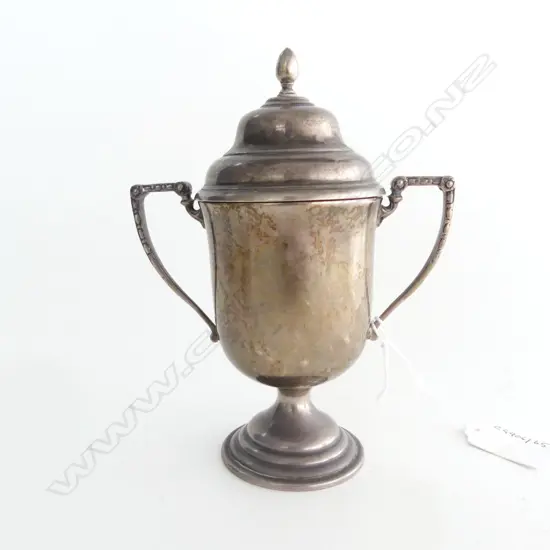S/SILVER LIDDED TROPHY CUP 146GMS
