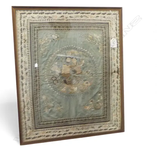 FRAMED ORIENTAL EMBROIDERY 490x400mm