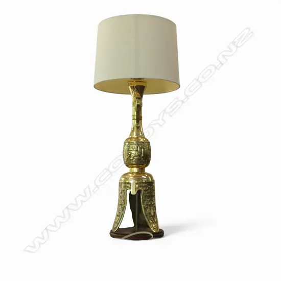 ORIENTAL BRASS LAMP H.870mm