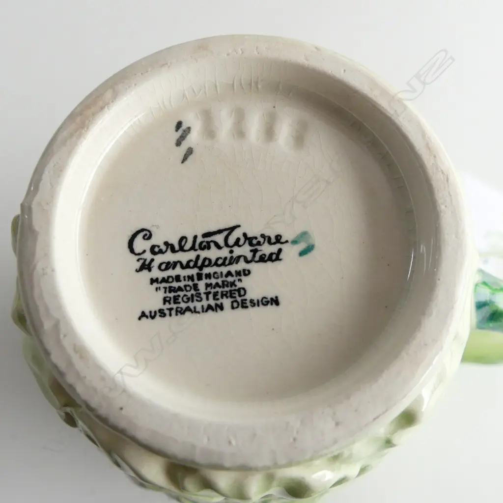 ASST. PCS CARLTON WARE 'POPPY'; TEAPOT M/S, P/S, CRUET SET & JAM DISHES Image 1++