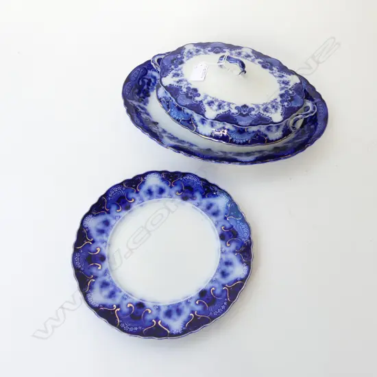 3 PCES VICTORIAN ALFRED MEAKIN CHINA L.355mm