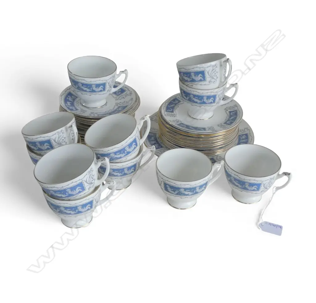 11 COALPORT 'REVELRY' TRIOS + EXTRA PLATE & SAUCER... Image 1++