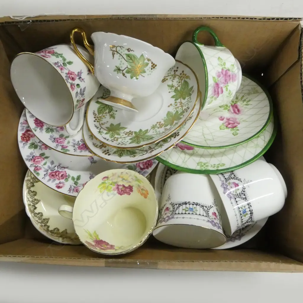 6 SHELLEY CHINA CSPS MIXED PATS Image 1++