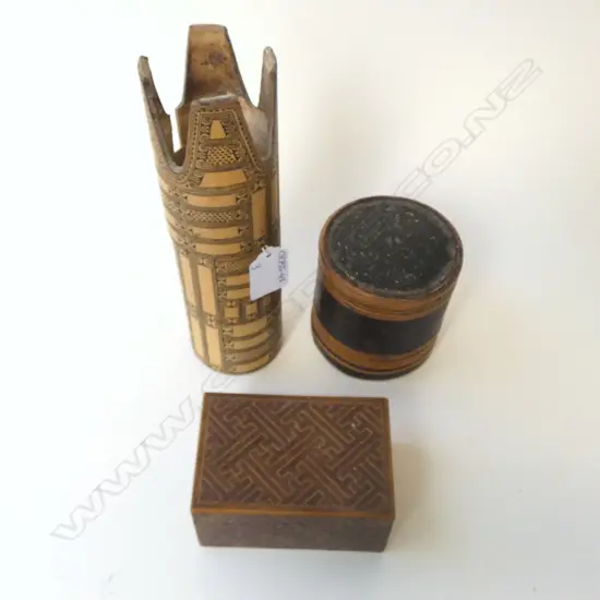 3 CONTAINERS; BETEL NUT & LIME H.205mm