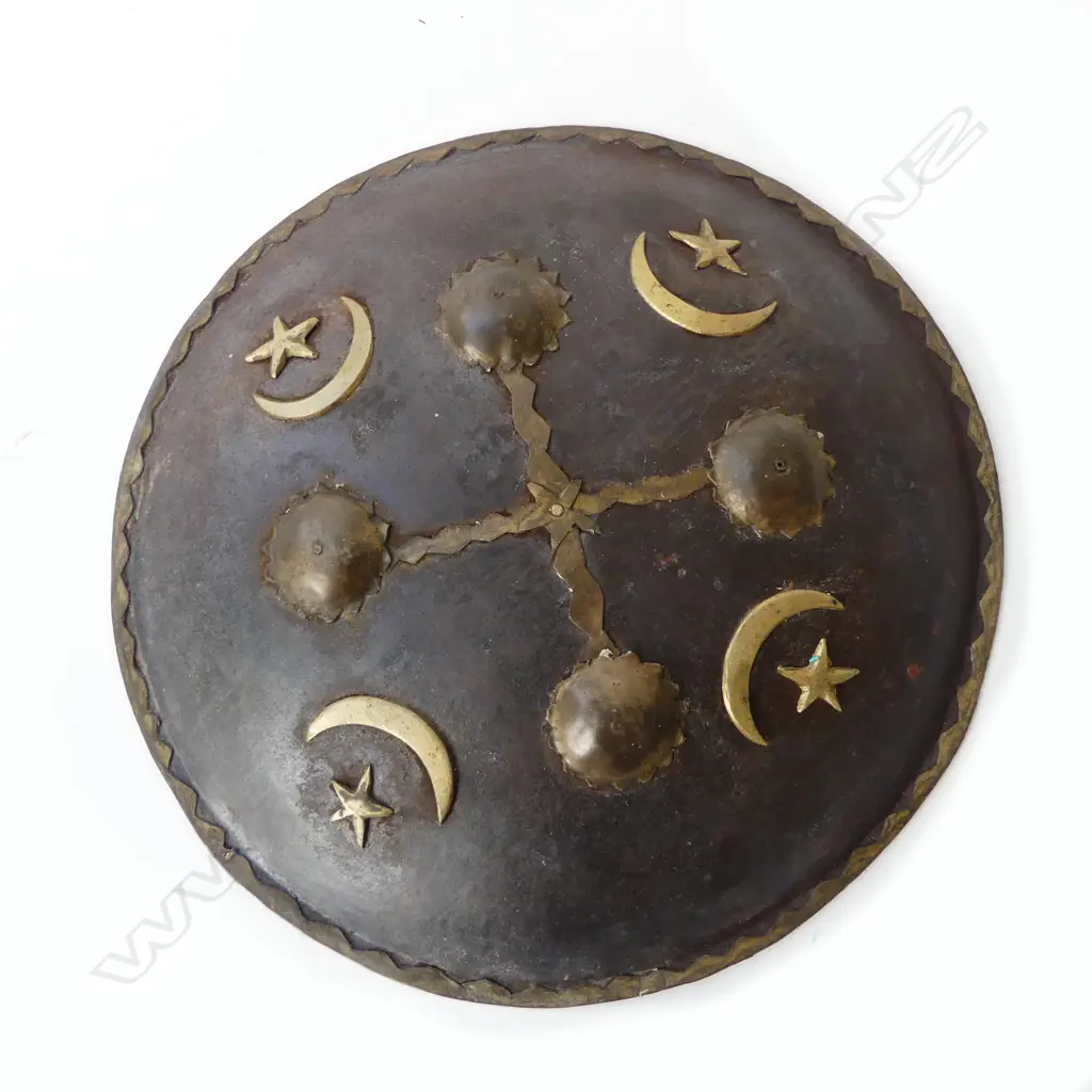 ANTIQUE INDO-PERSIAN SHIELD Dia.285mm Image 1++