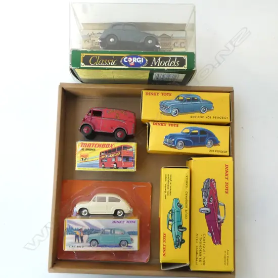 ASST. DINKY DIE-CAST MODELS + MATCHBOX & CORGI 