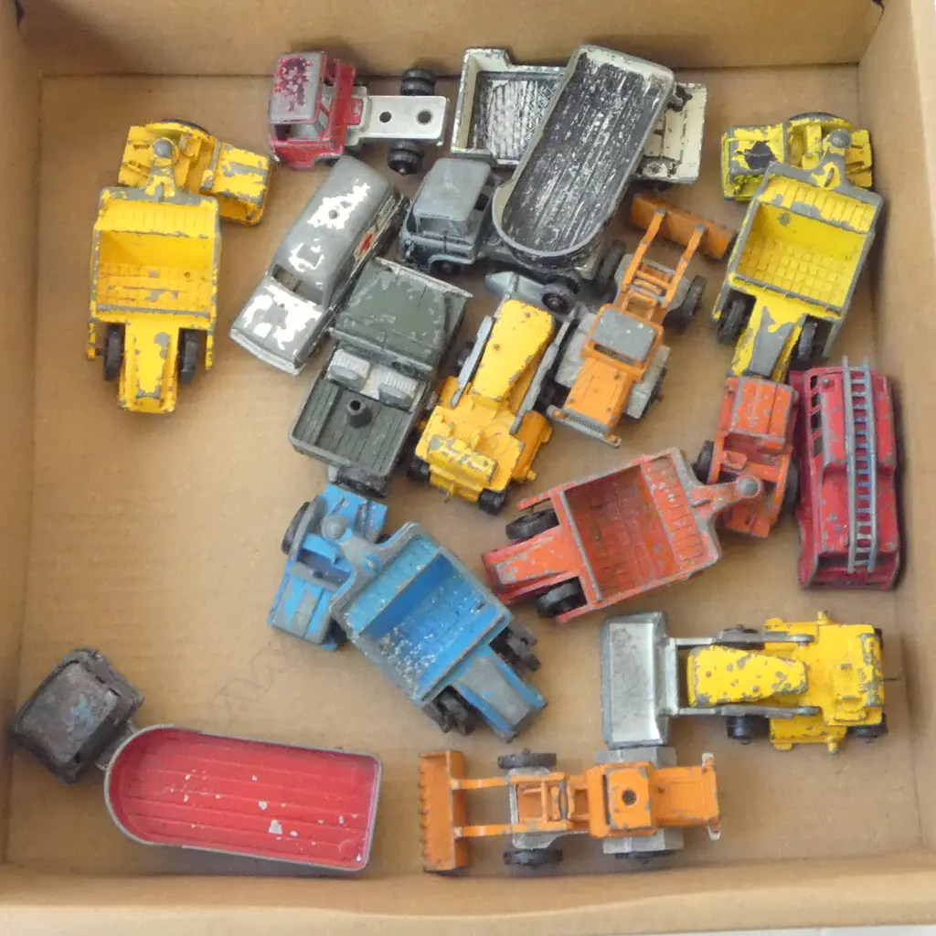 ASST. VINTAGE PLAY WORN FUN HO CARS Image 1++